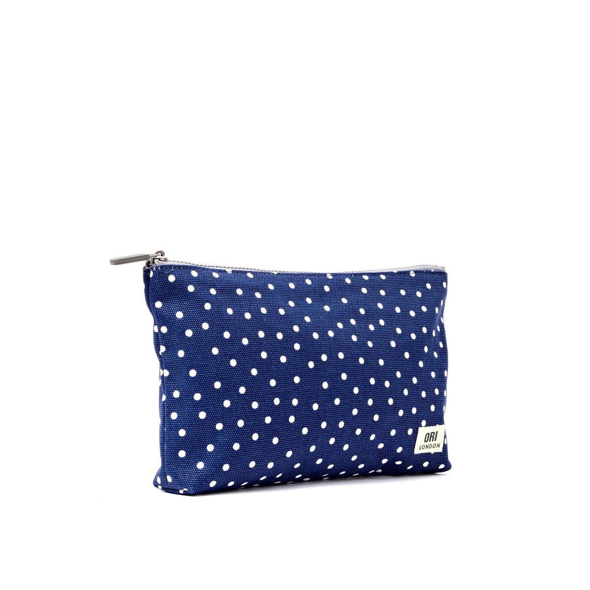 Maida | Navy Polka | Cotton Canvas