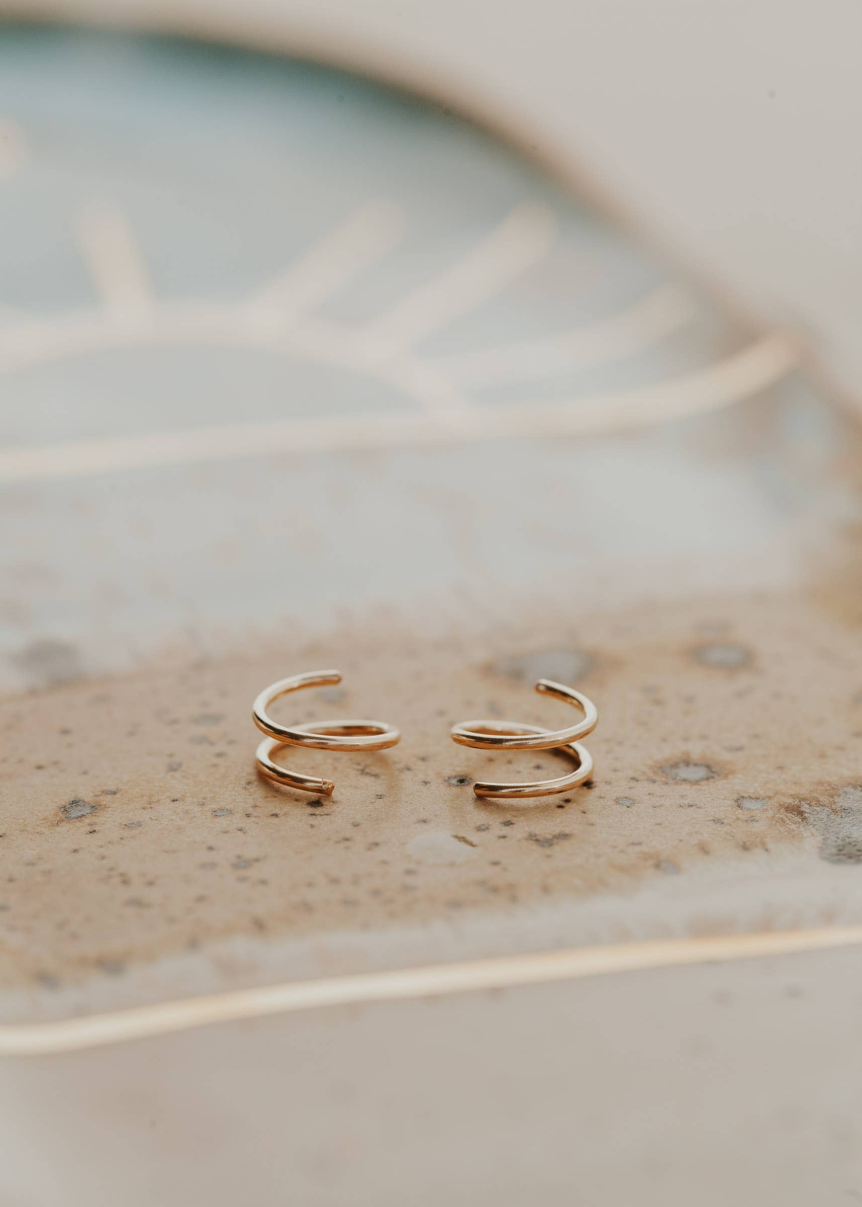 Tiny Twist Earrings | 14kt Gold Fill + Sterling Silver: Larger - 8MM / Classic