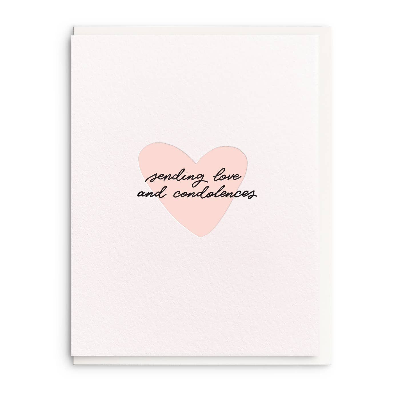 Sending Love - Letterpress Sympathy Greeting Card