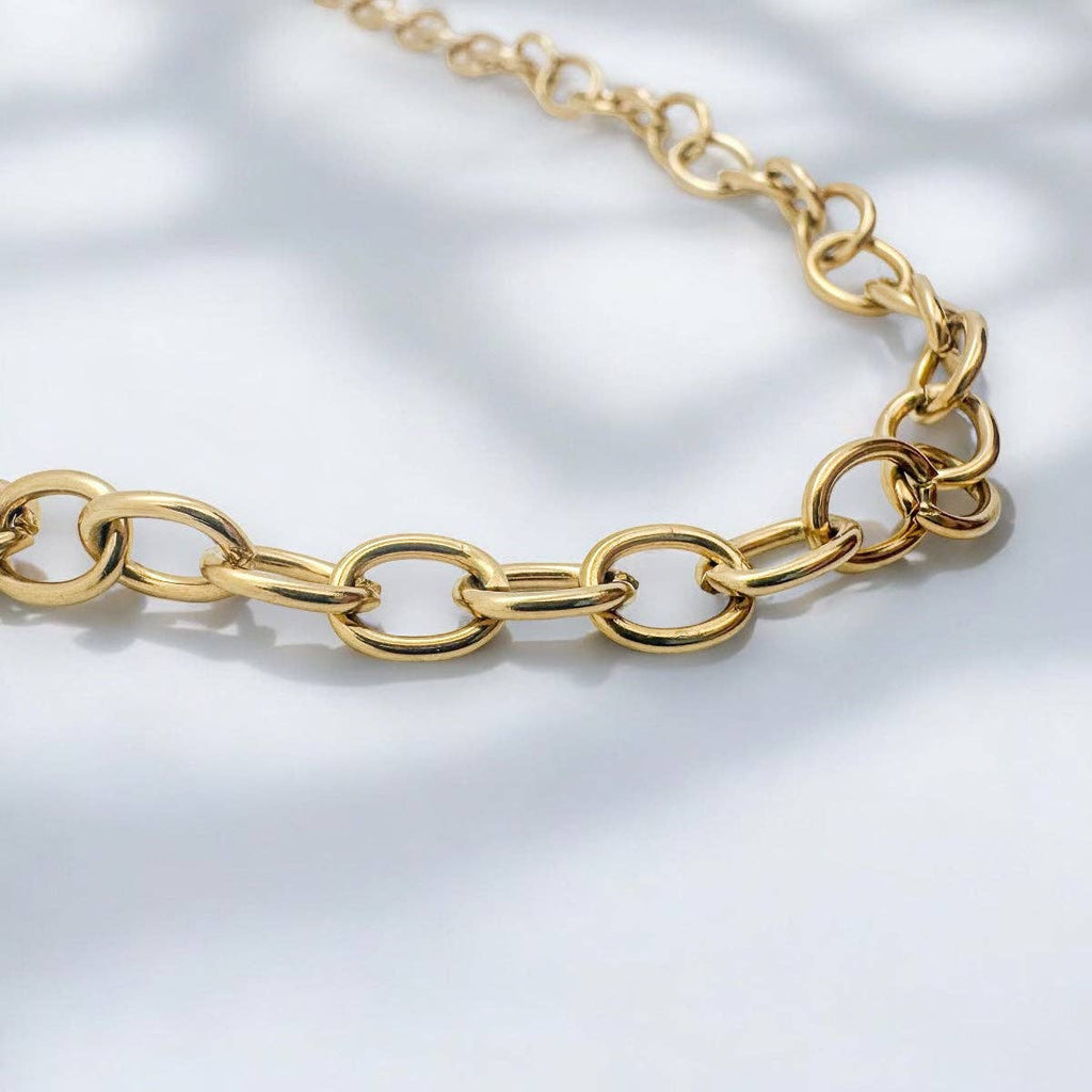 Bold Cable Chain Classic Gold Necklace