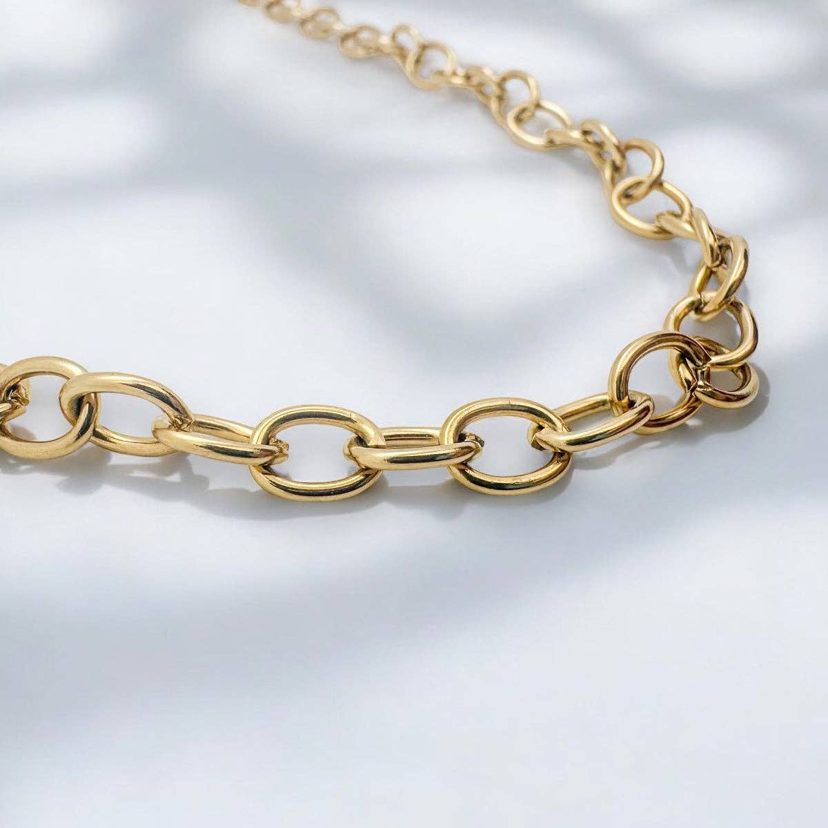Bold Cable Chain Classic Gold Necklace