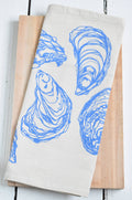 Oyster Tea Towel in Blue-violet - Organic Cotton - Sea Shell