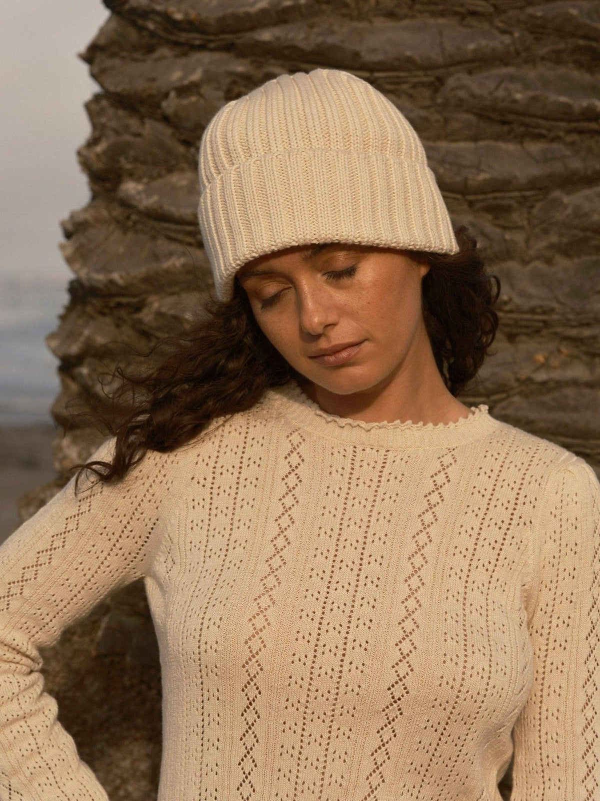 Sierra Beanie | Ecru