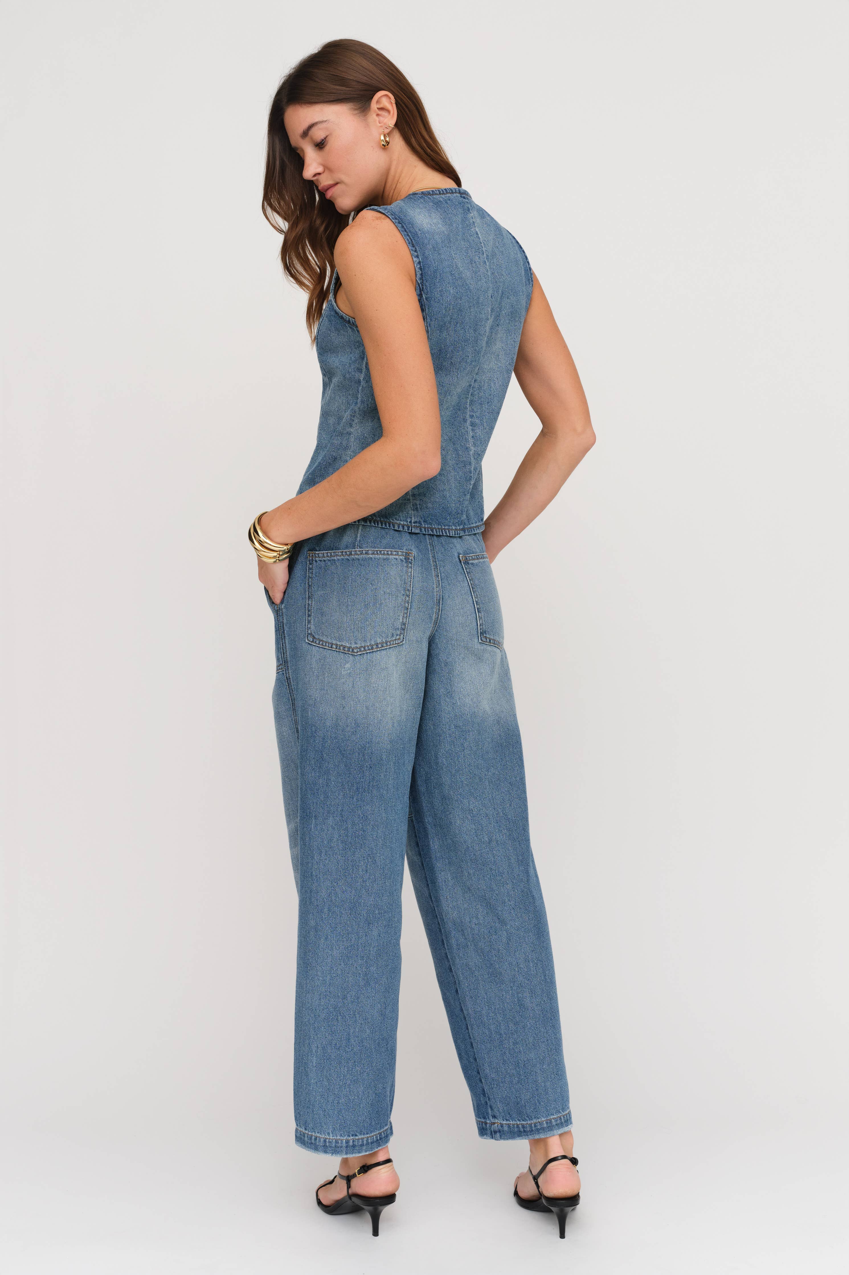 Willow High Rise Barrel Jean, Classic Vintage