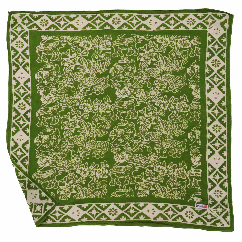 Hand Dyed Batik | Green Serenity