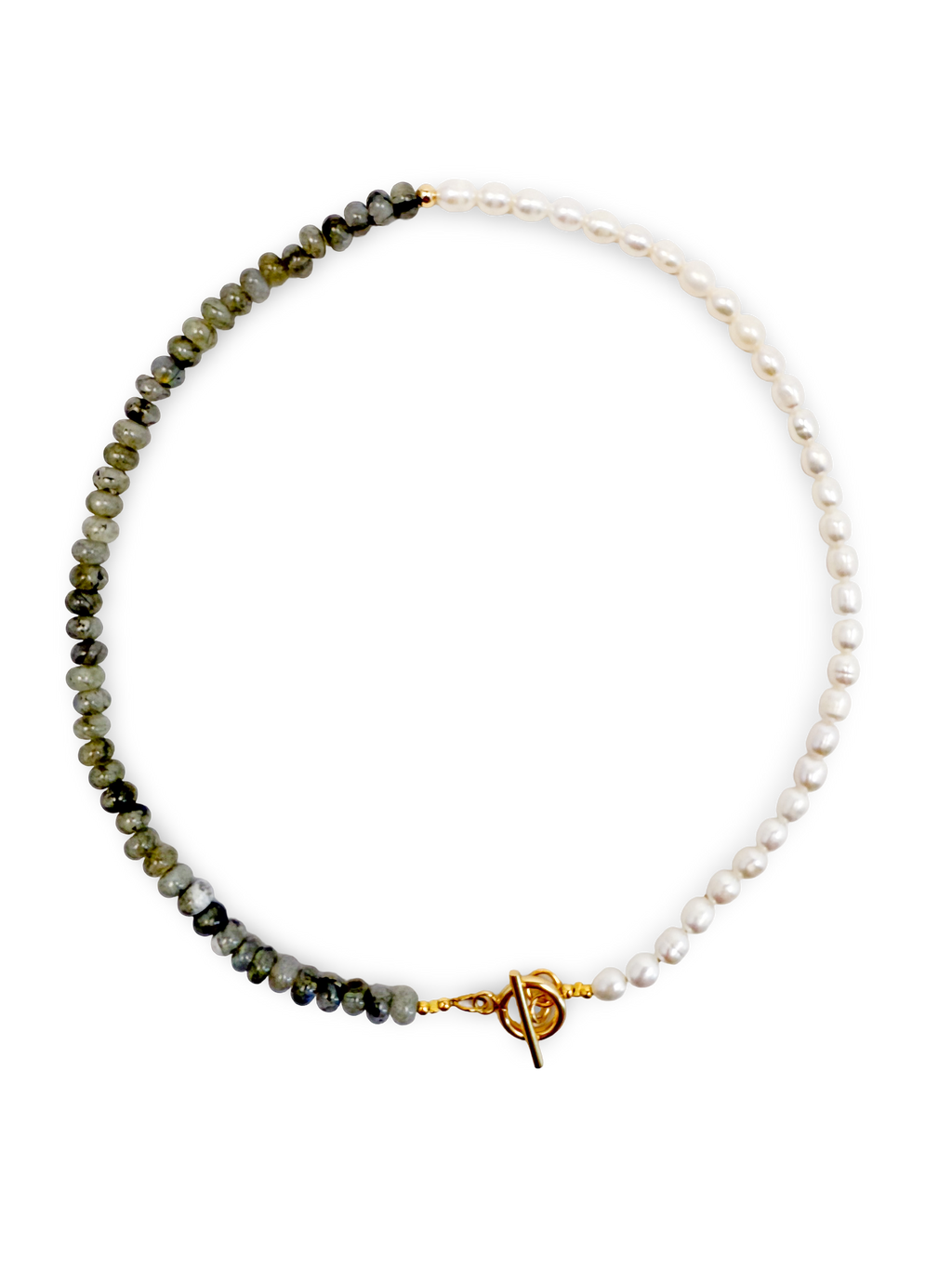 Harmony Pearl & Labradorite Gemstone Necklace