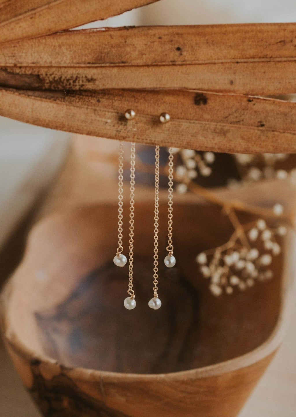 Pearl Fringe Backdrop: 14kt Gold Fill | Hello Adorn