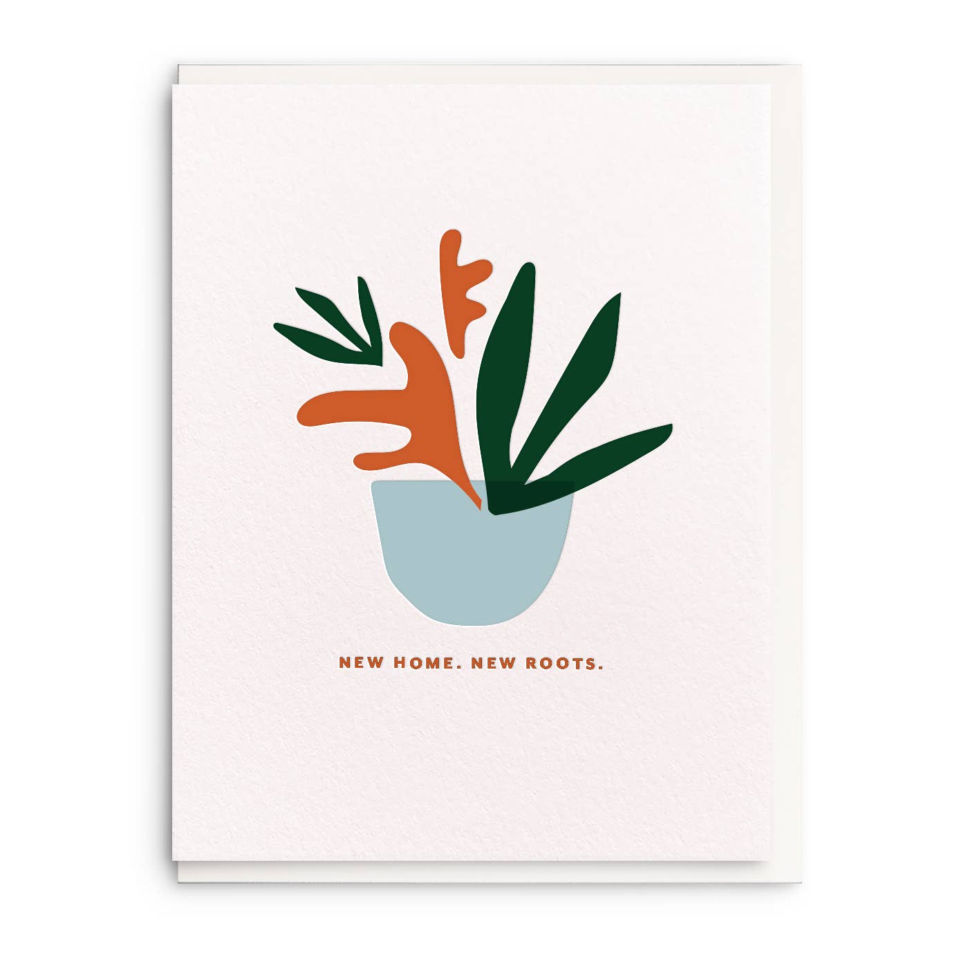 New Roots - Letterpress New Home Greeting Card