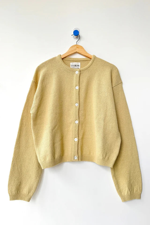 Cotton Leila Cardigan | Custard