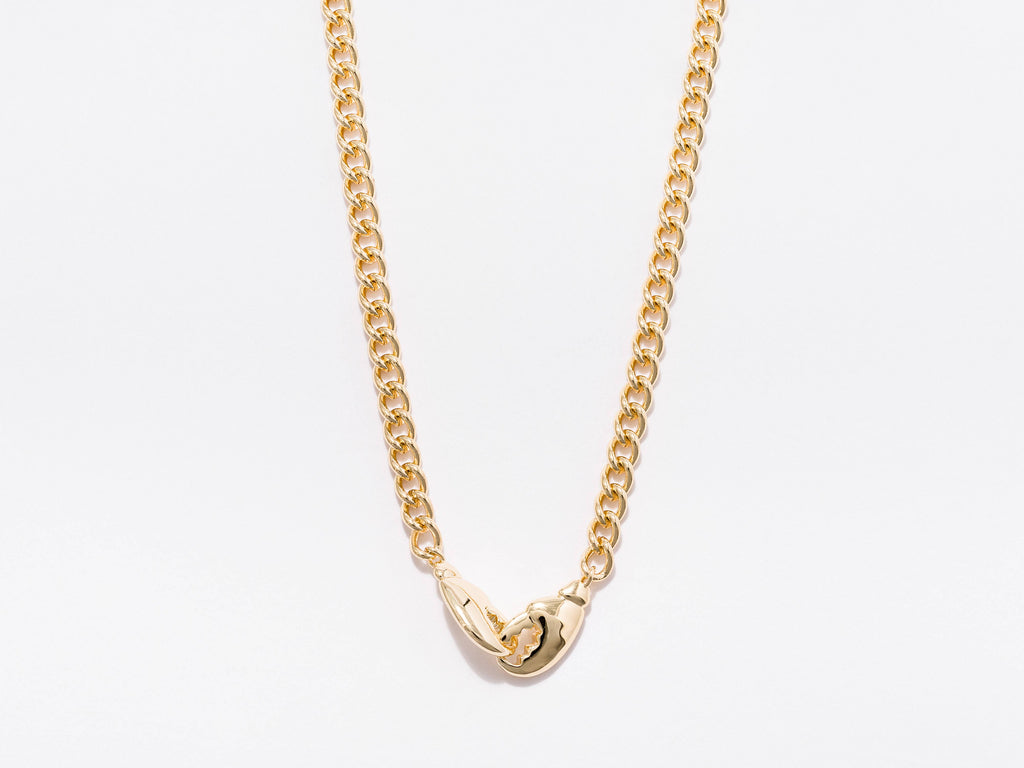 Lobster Claws 14k Gold Plated Chain Necklace | Larissa Loden