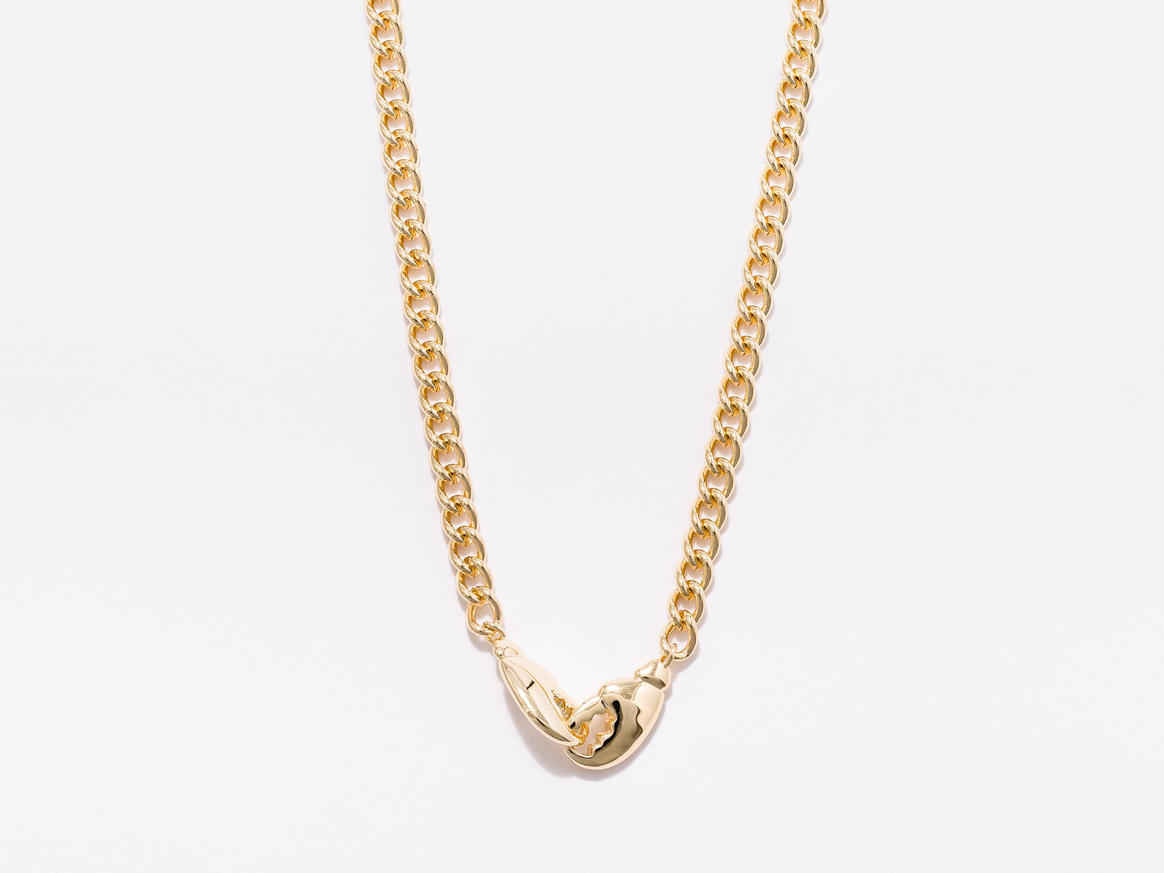 Lobster Claws 14k Gold Plated Chain Necklace | Larissa Loden