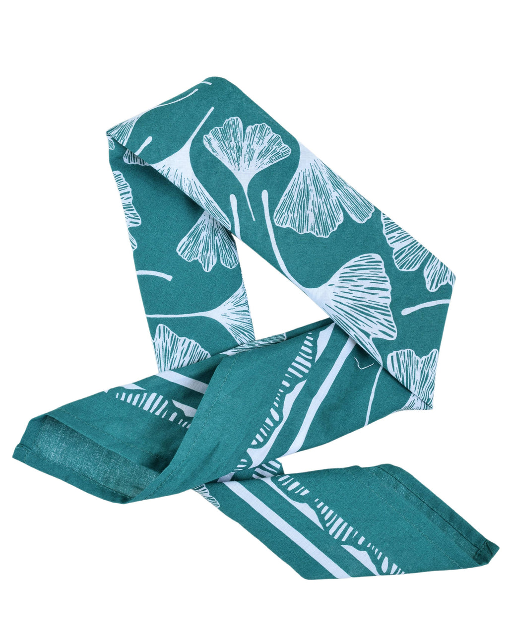 Ginkgo Leaf Bandana | Teal Green