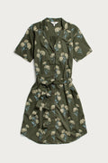 Sofia Shirt Dress / Olive Wildflower: Olive Wildflower