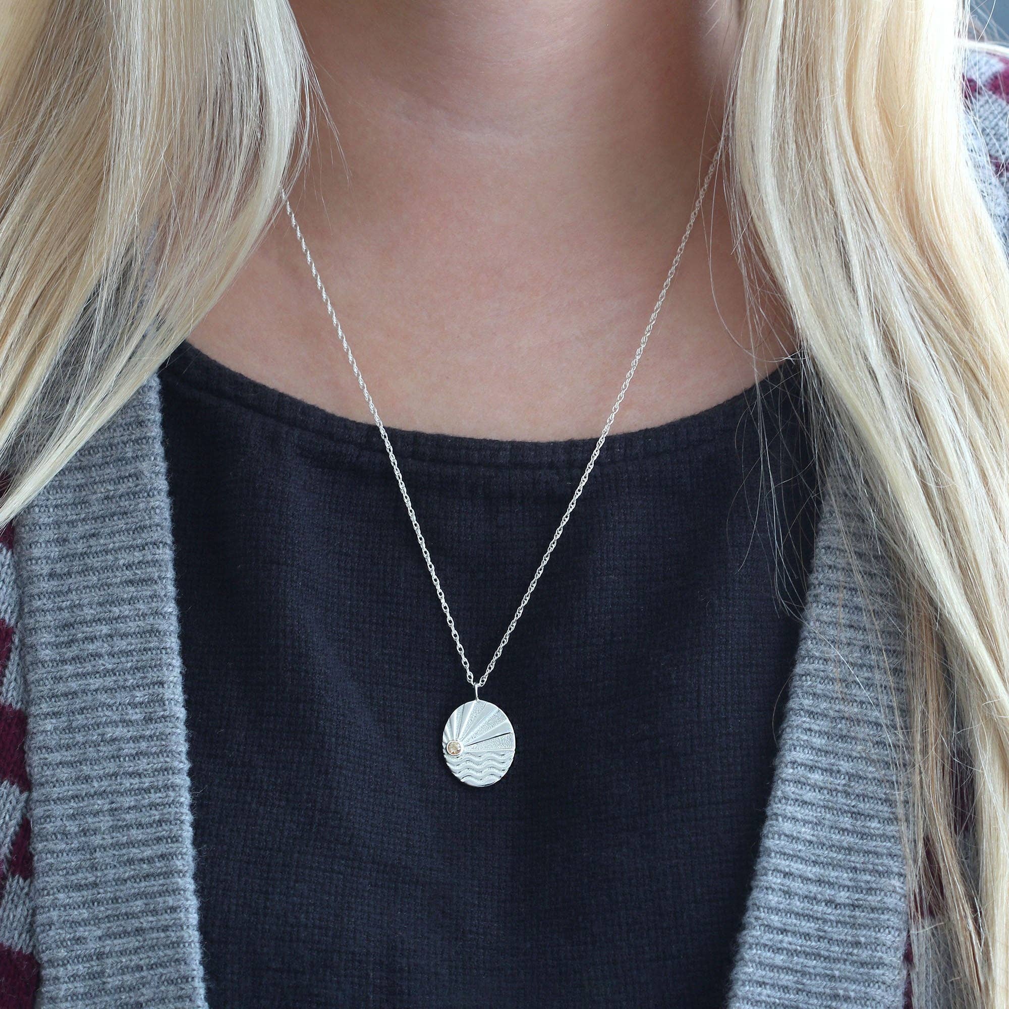 Ray of Sunshine Charm Necklace: 18K Gold Vermeil