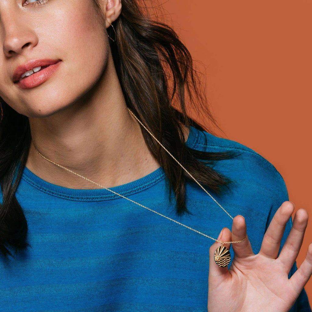 Ray of Sunshine Charm Necklace: 18K Gold Vermeil