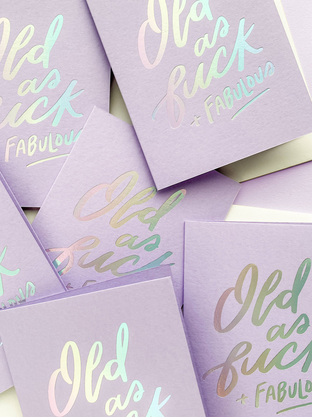 Old AF - Foil Birthday Greeting Card