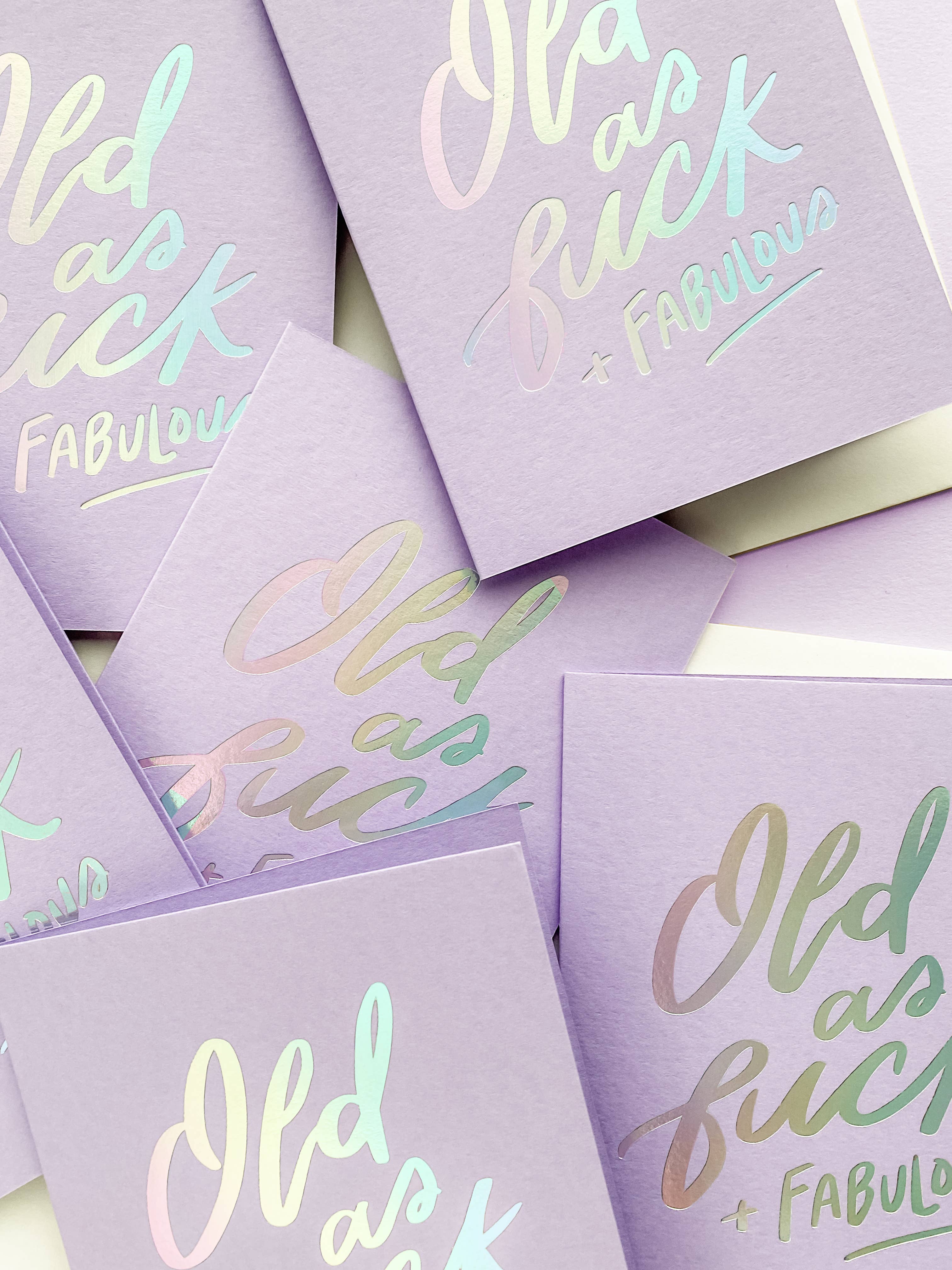 Old AF - Foil Birthday Greeting Card