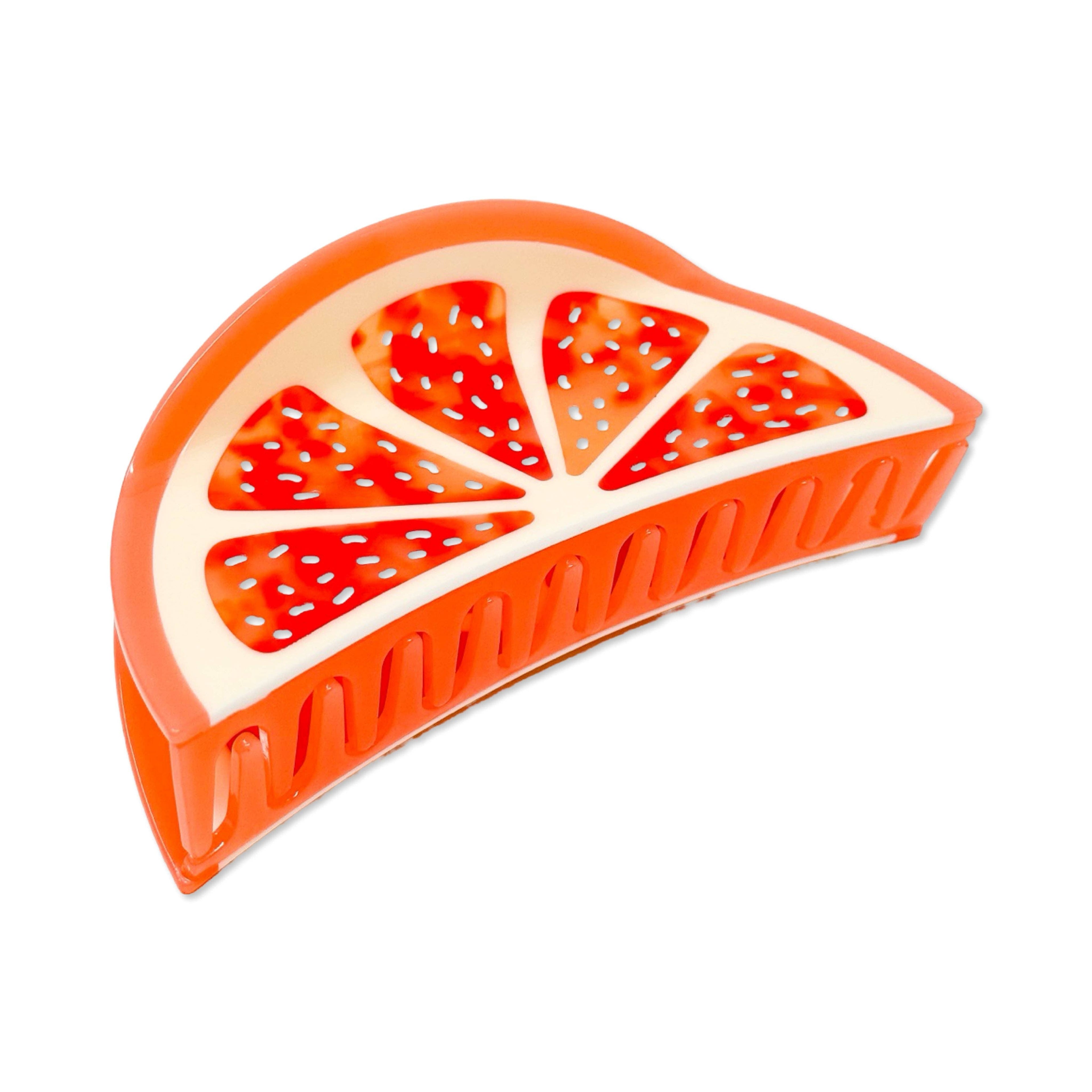 Grapefruit Slice Hair Claw Clip | XL