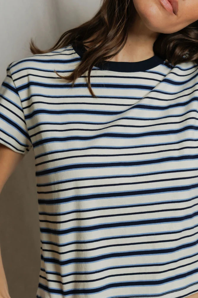 dawn | navy pacific stripe