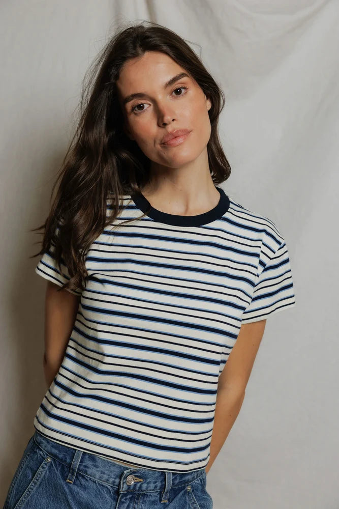 dawn | navy pacific stripe