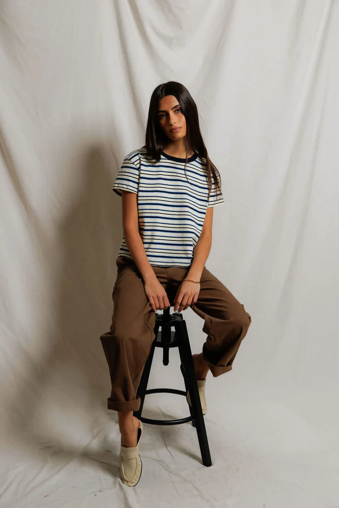dawn | navy pacific stripe