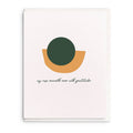 Cup - Letterpress Thank You Greeting Card