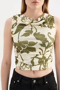 Dahlia Mesh Top | Green