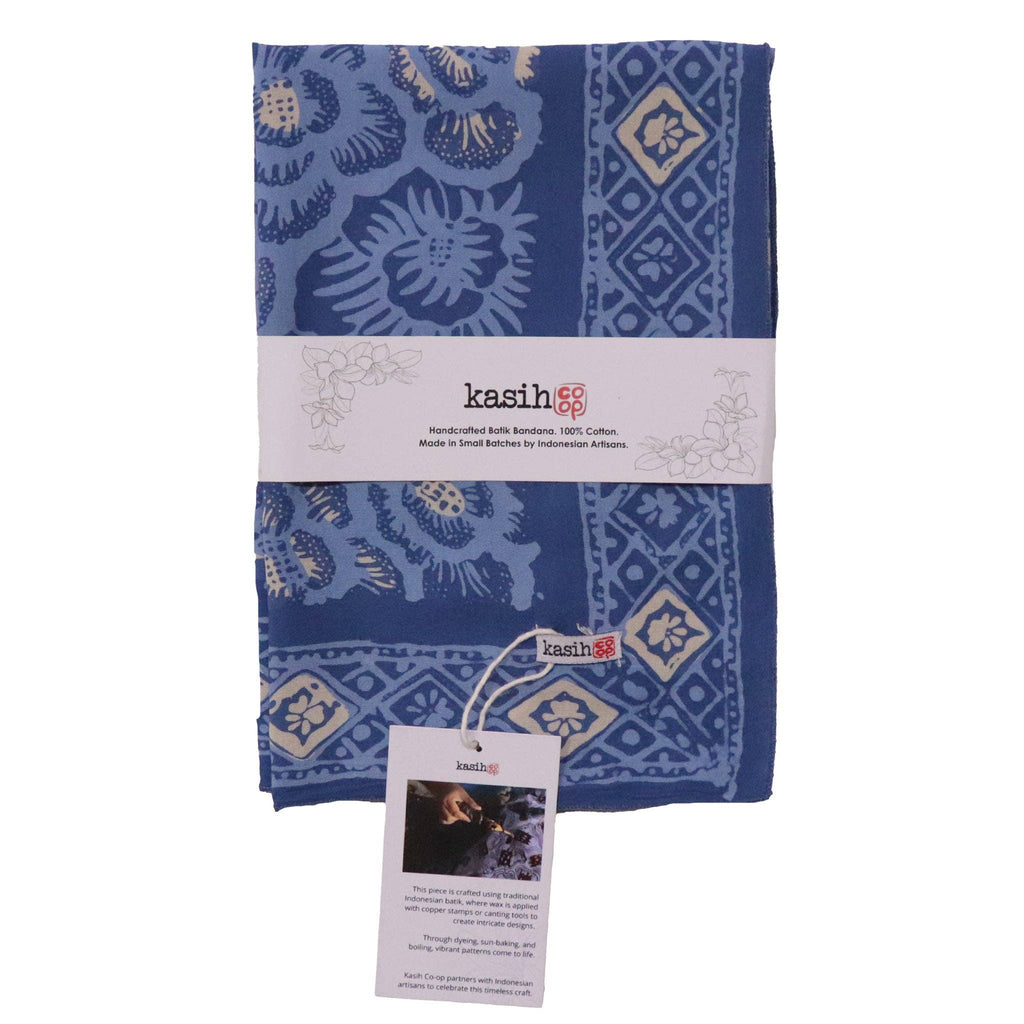 Batik Bandana | Blue Roses