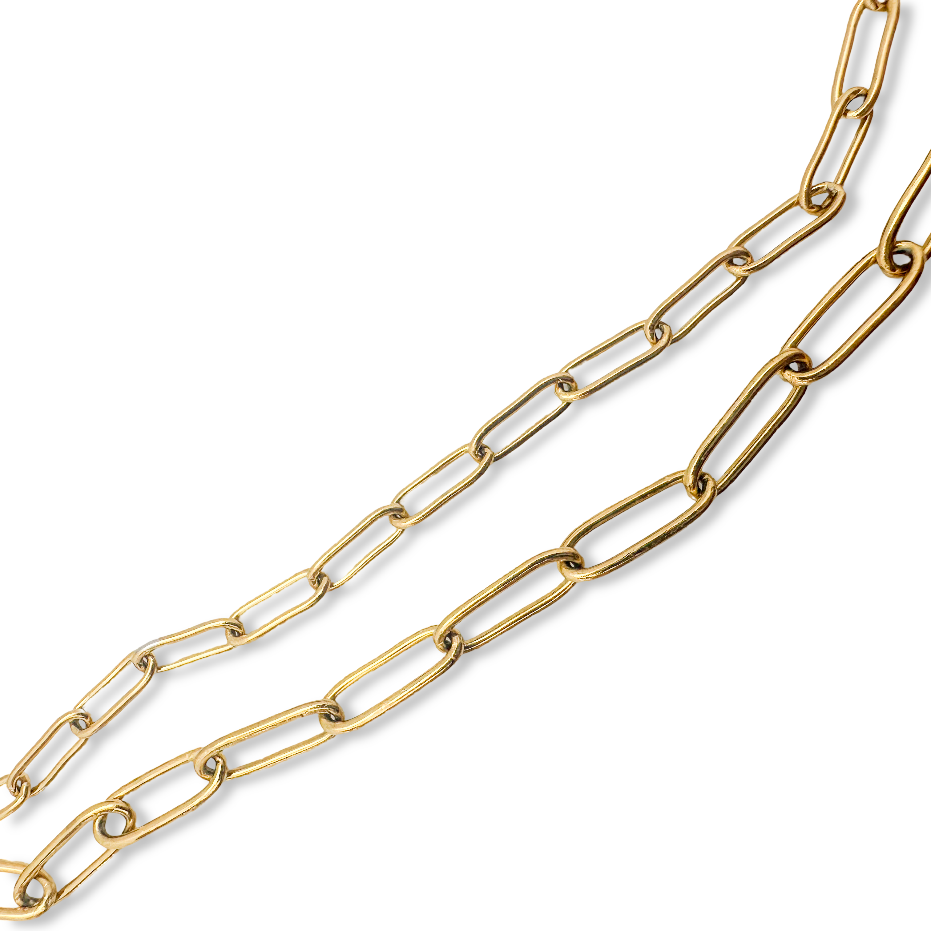 Paperclip Classic Gold Necklace Chain