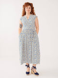 Claudia Dress Fern Beats Blue
