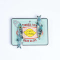 Sardine Alligator Hair Clip Set | Blue