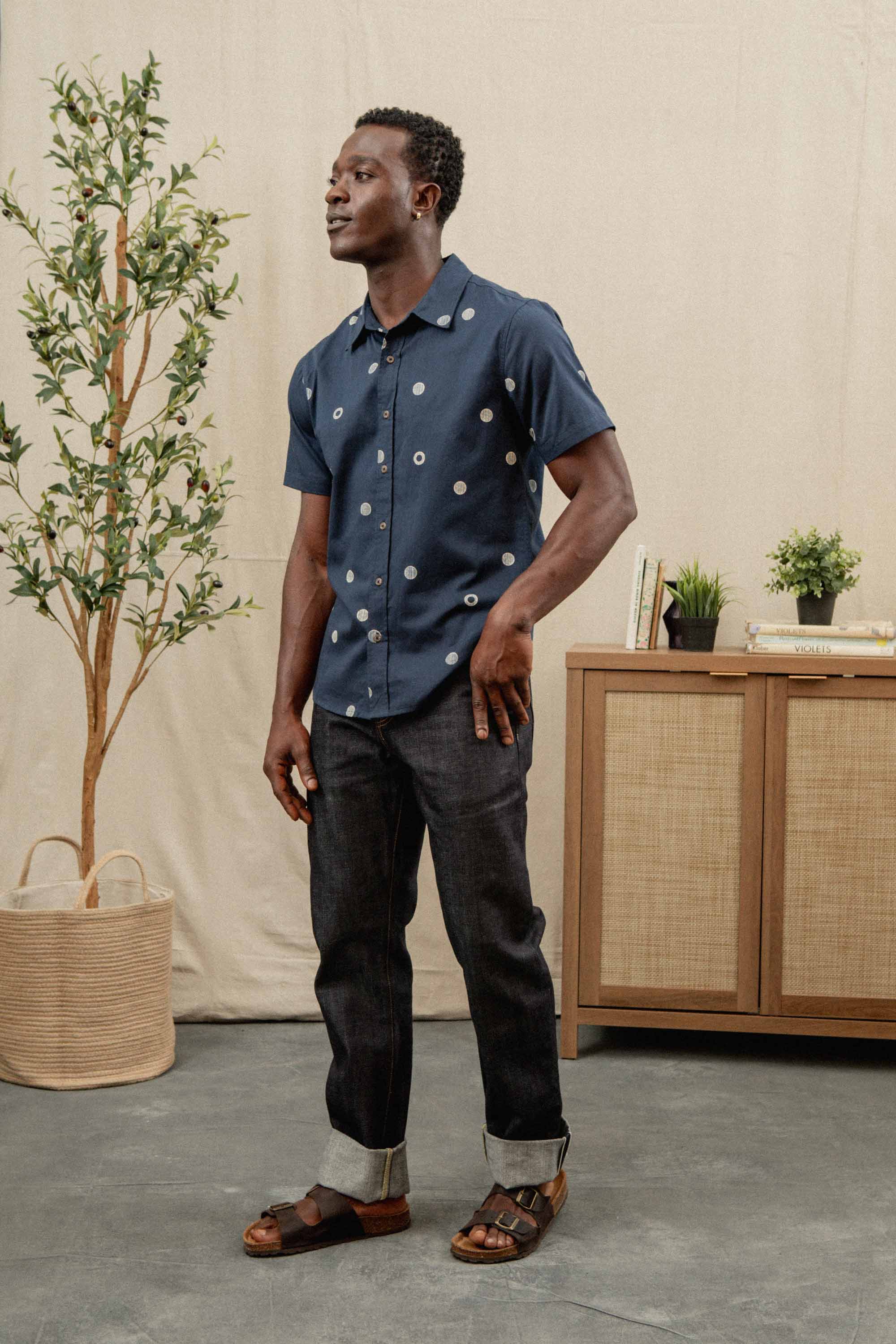Emerson Slim Shirt / Lunar Polka: Lunar Polka