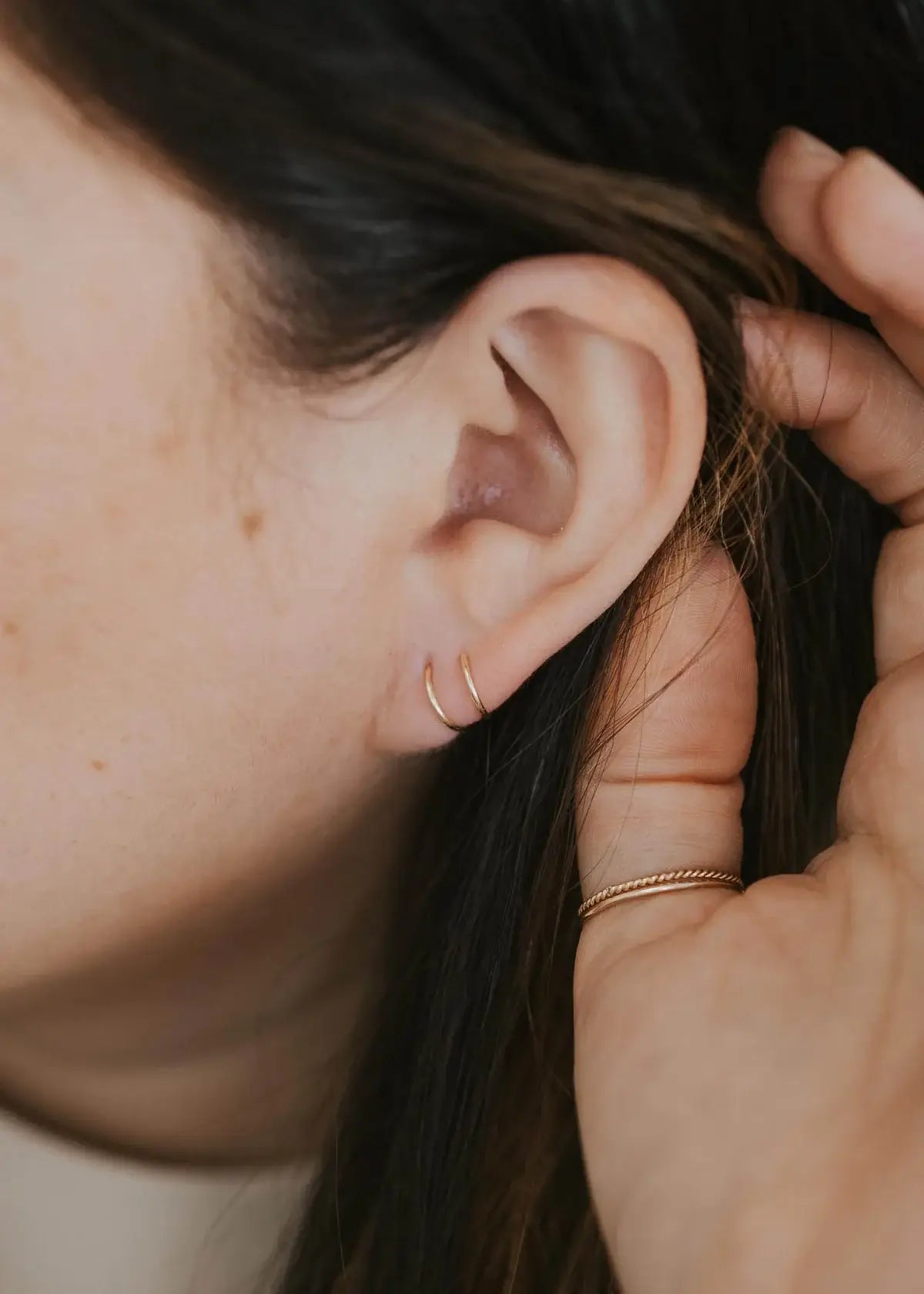 Tiny Twist Earrings | 14kt Gold Fill + Sterling Silver: Larger - 8MM / Classic