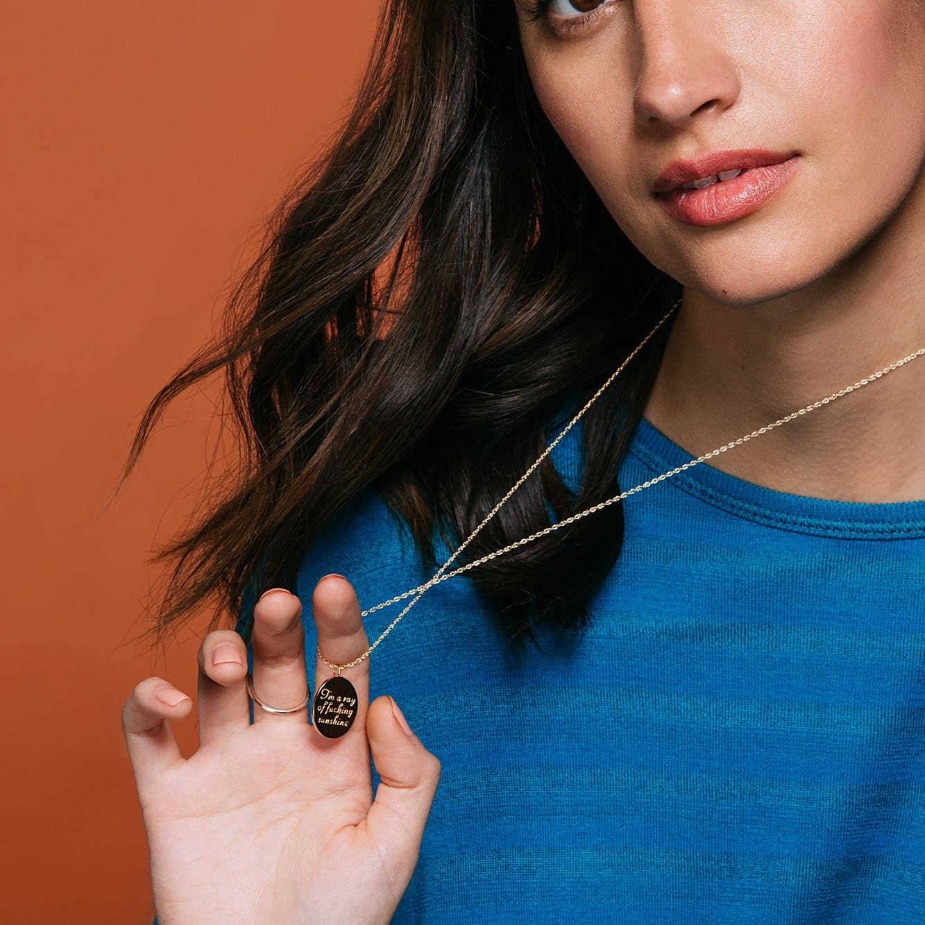 Ray of Sunshine Charm Necklace: 18K Gold Vermeil