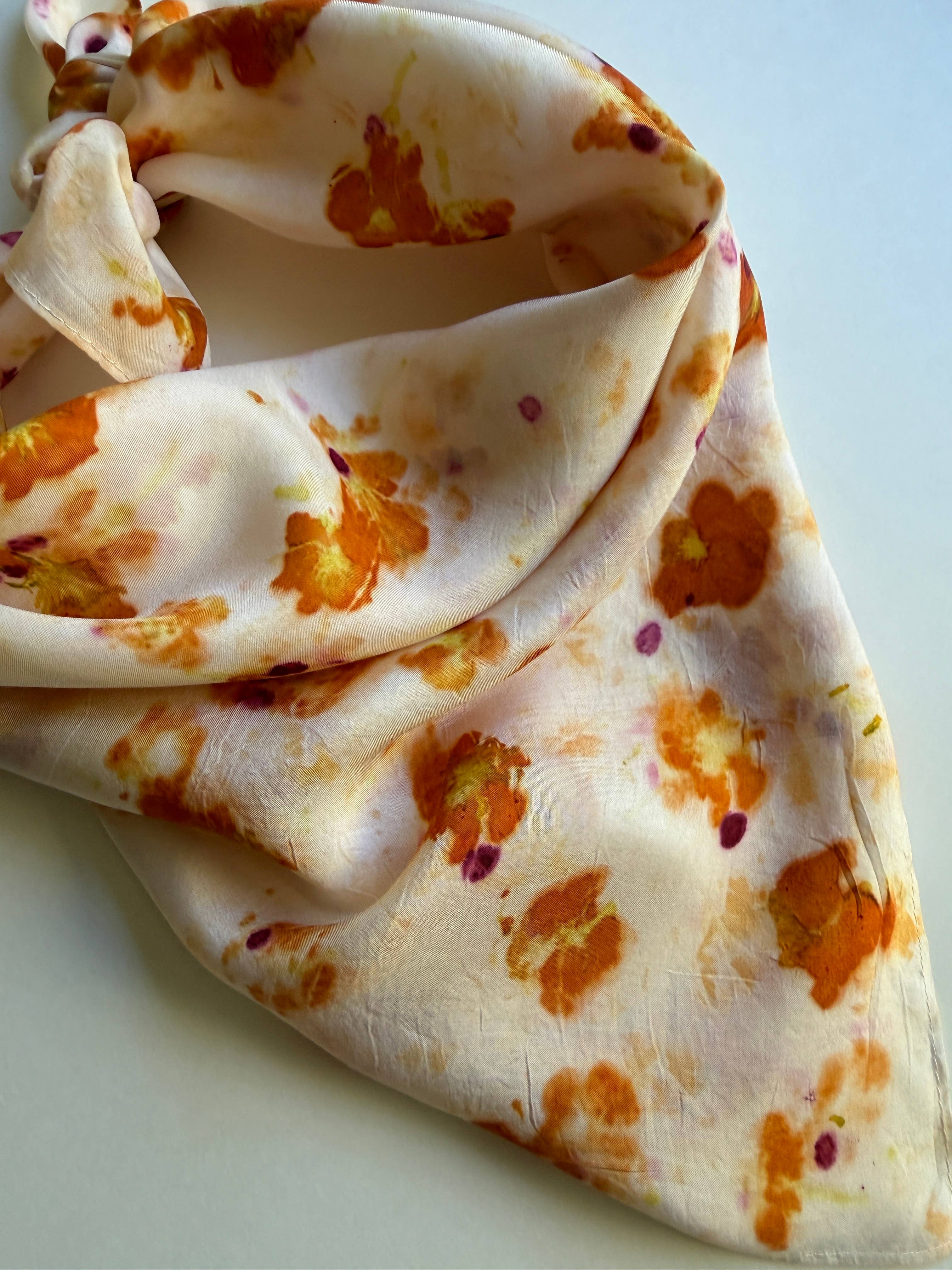 Naturally Dyed Silk Scarf - Cosmo Confetti