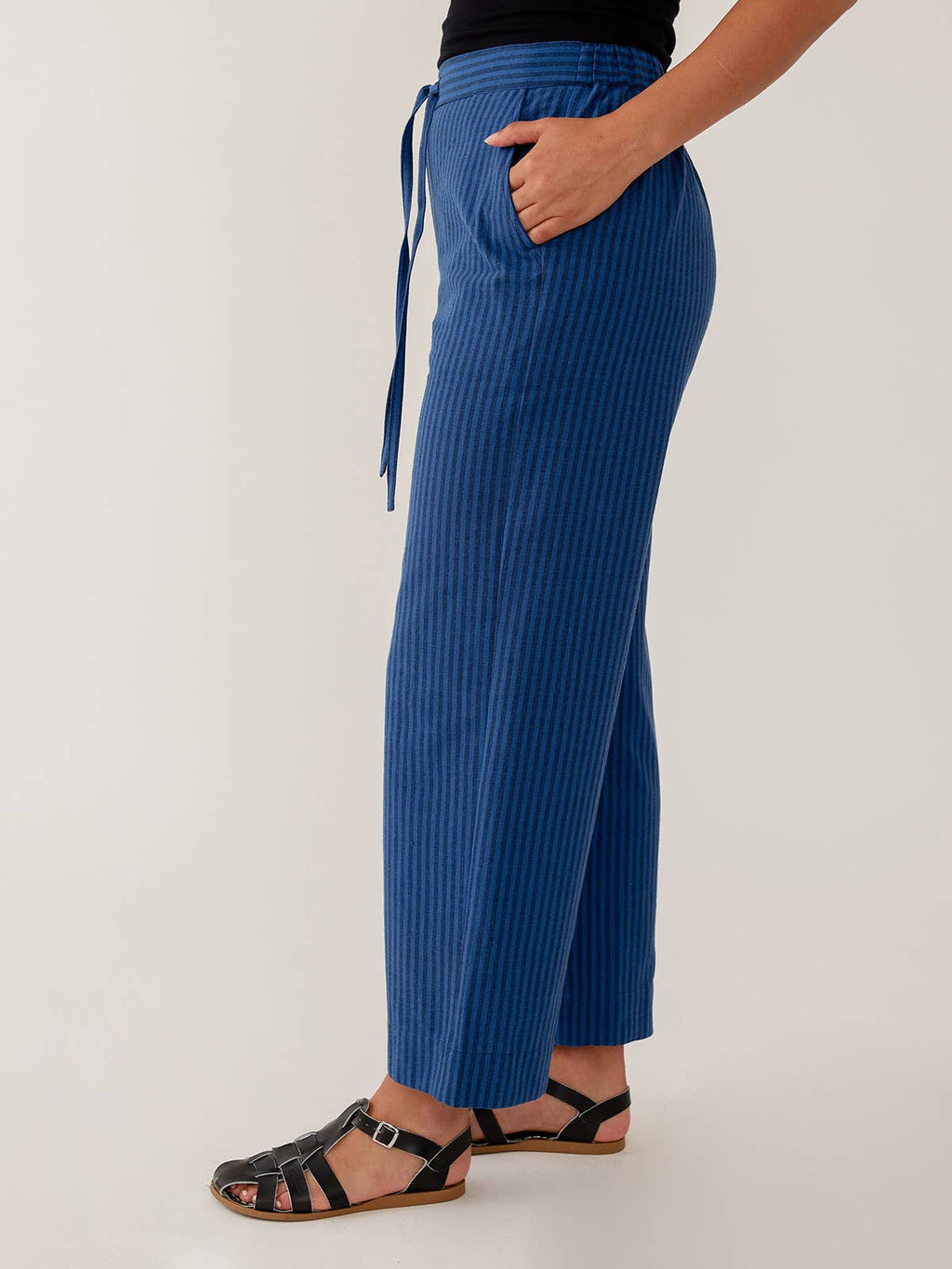 Emmy Pant Cerulean Stripe