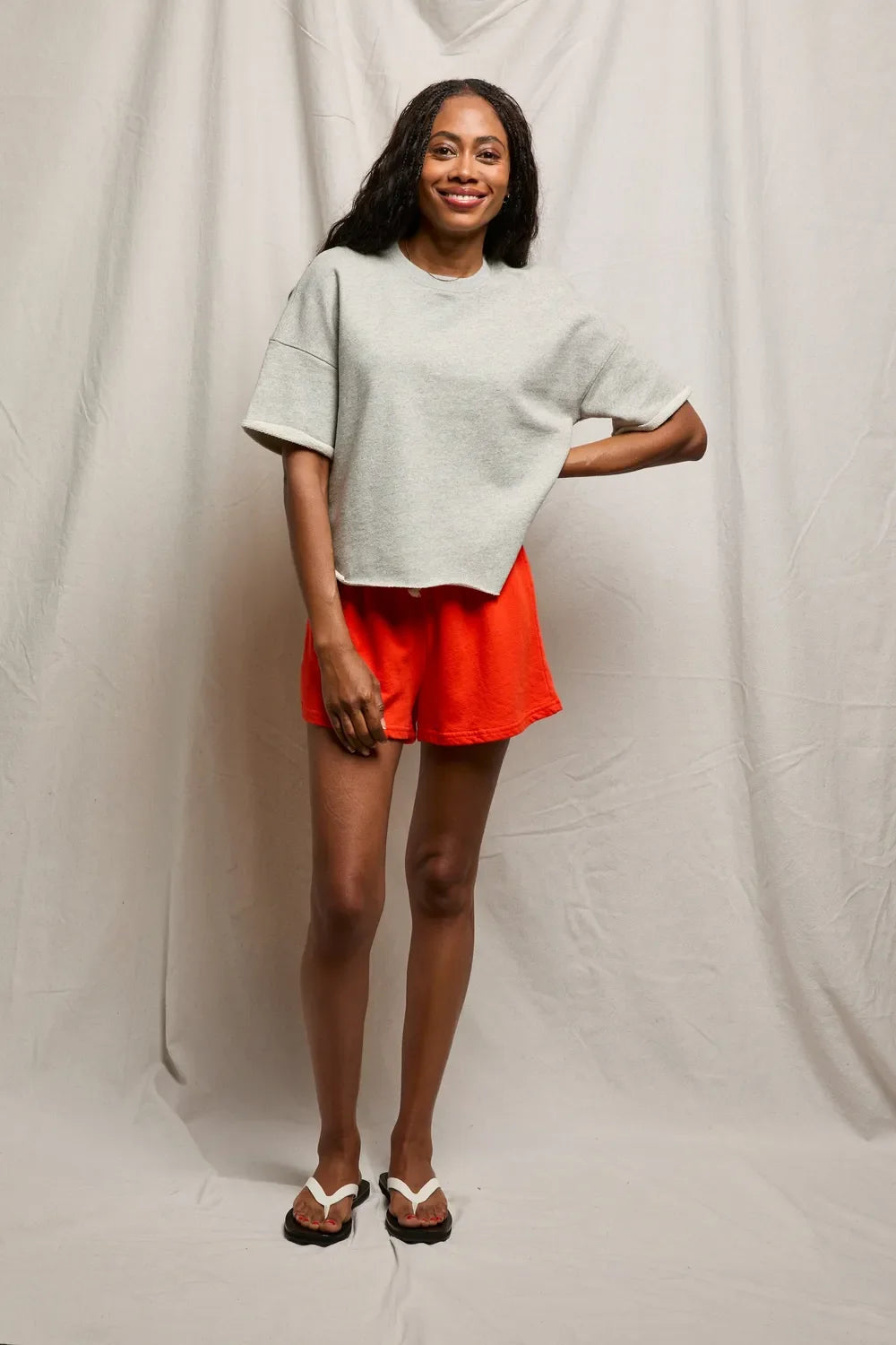 ezra french terry short sleeve sweatshirt