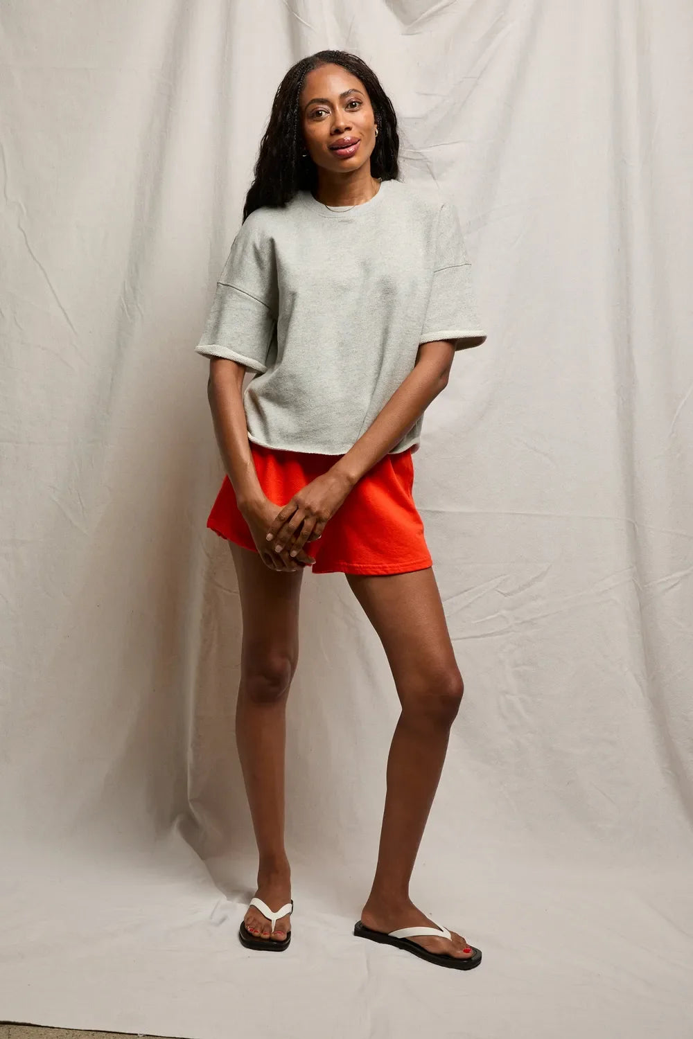 ezra french terry short sleeve sweatshirt