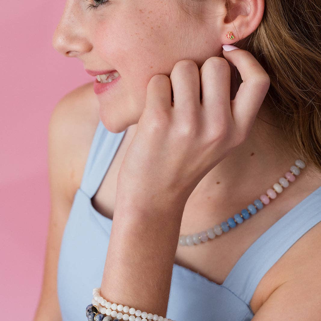 Cotton Candy Quartz Bold Gemstone Beaded Necklace