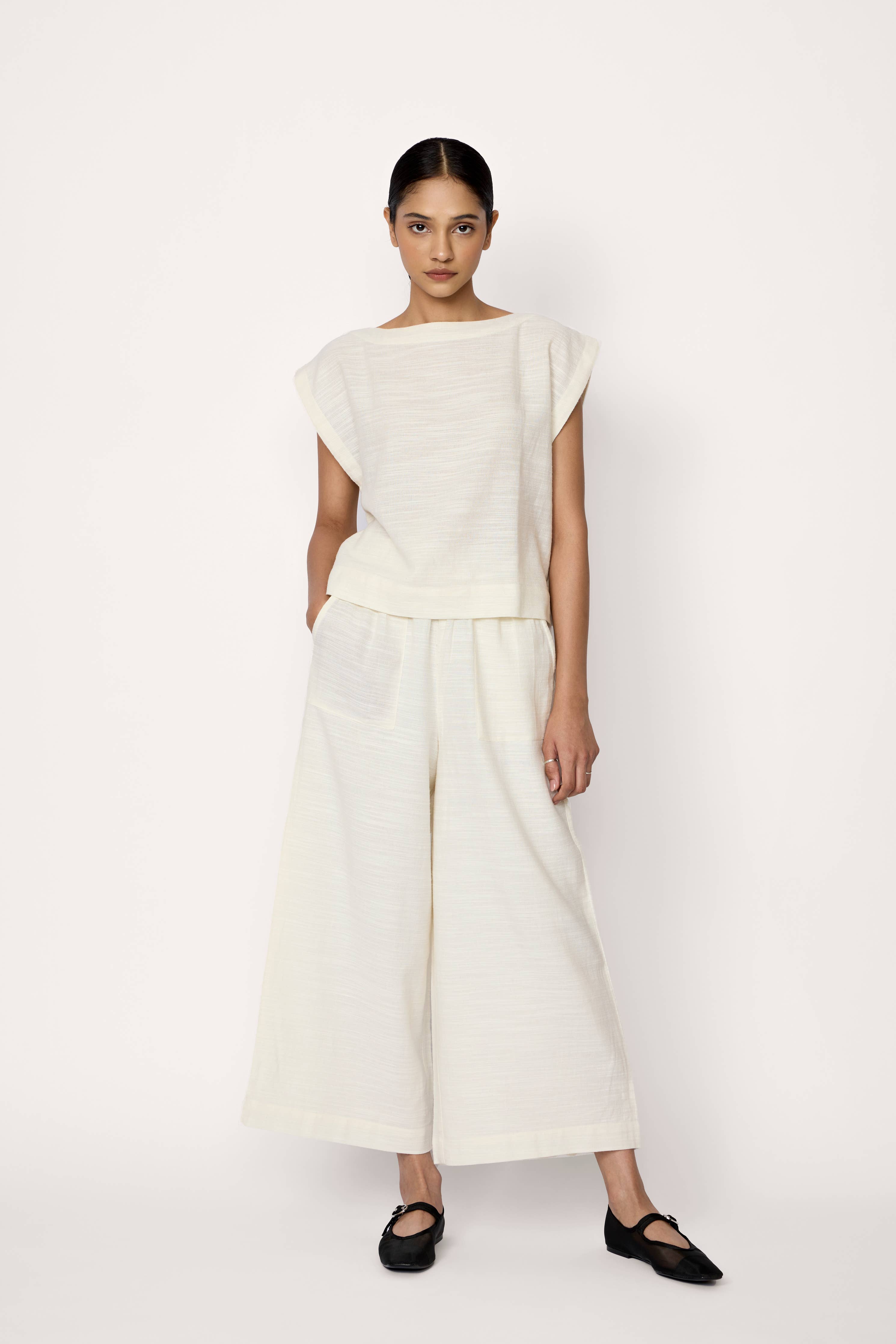 Everyday Top - Ivory Cotton: Off-White / 100% Organic Cotton