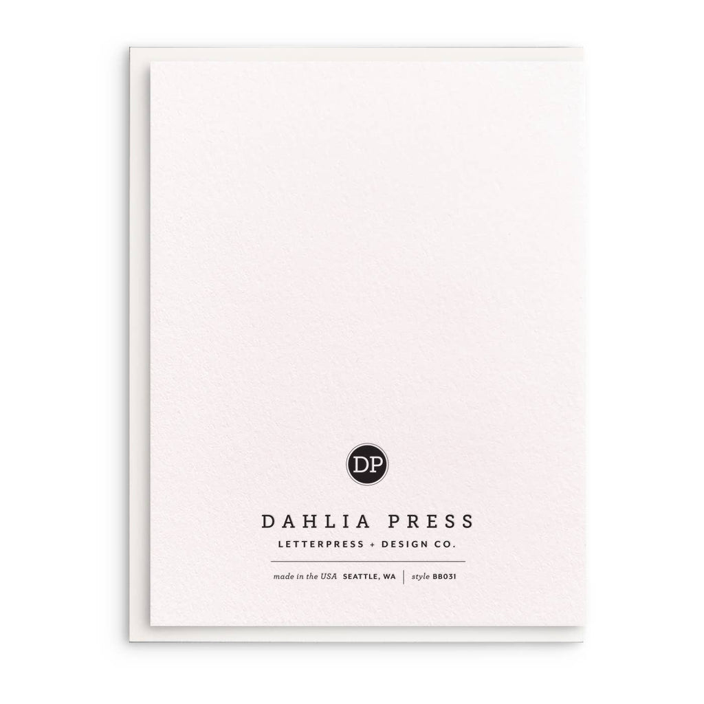 New Human, Letterpress Baby Greeting Card