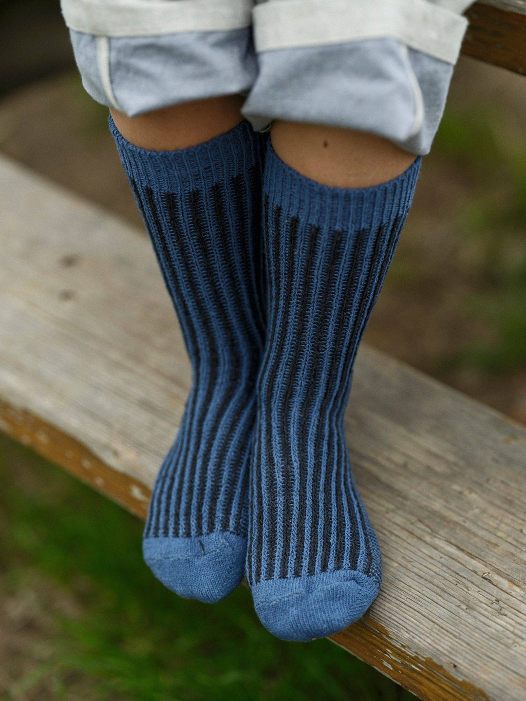 Two Tone Rib Sock