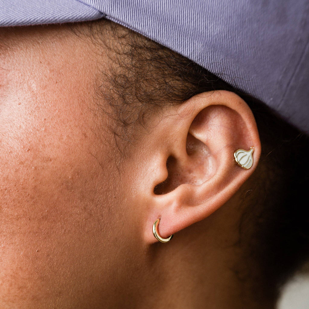 Margot Mini Huggie Hoop Earrings - Sterling