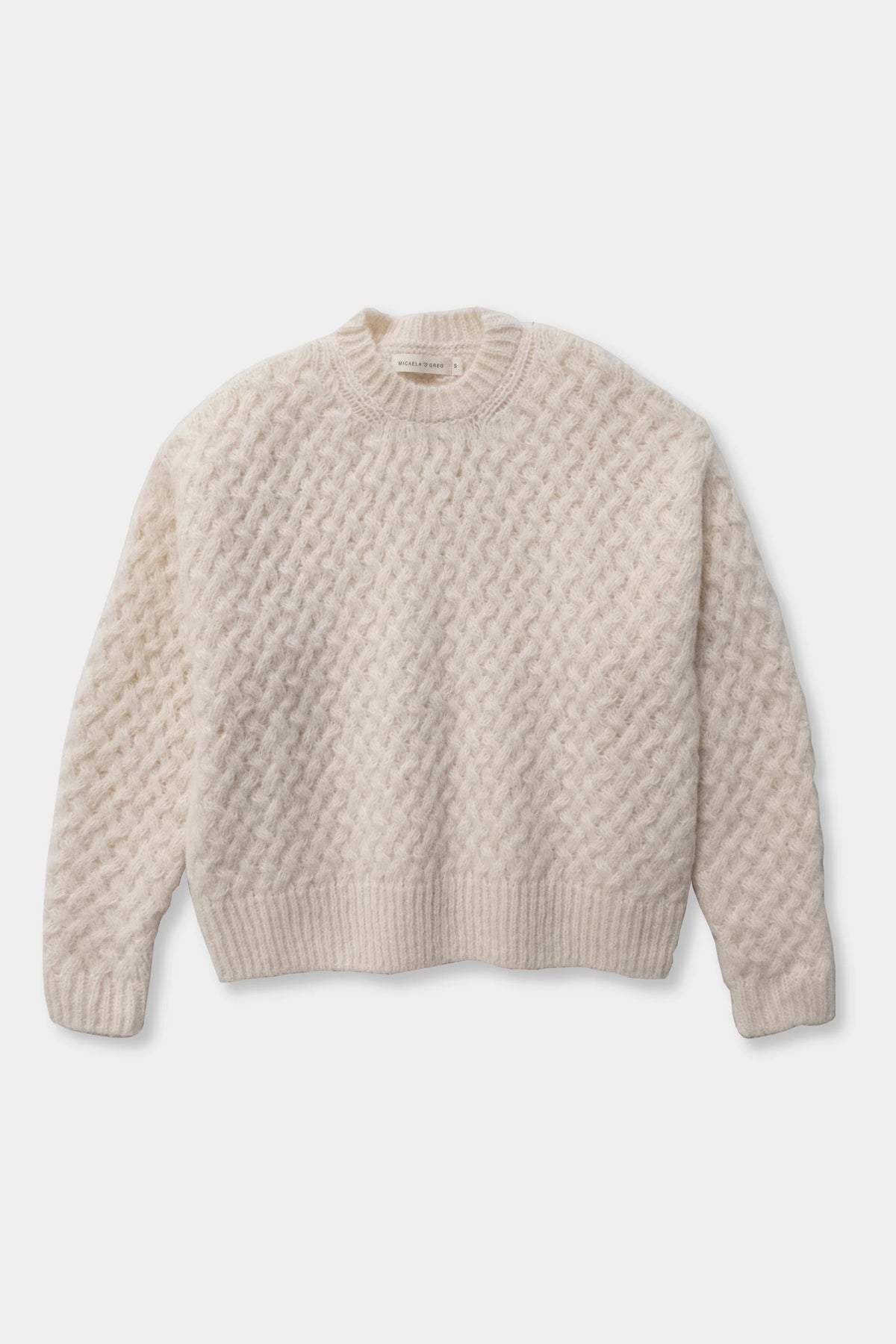 Knit Weave Pullover | Cream