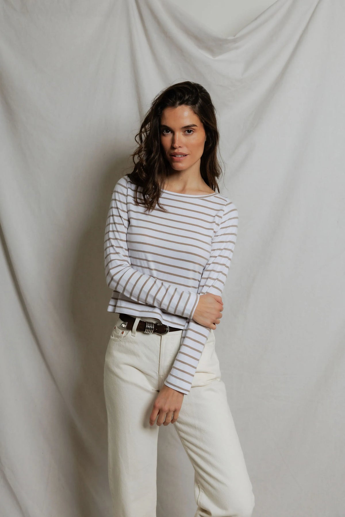 parker | driftwood white stripe