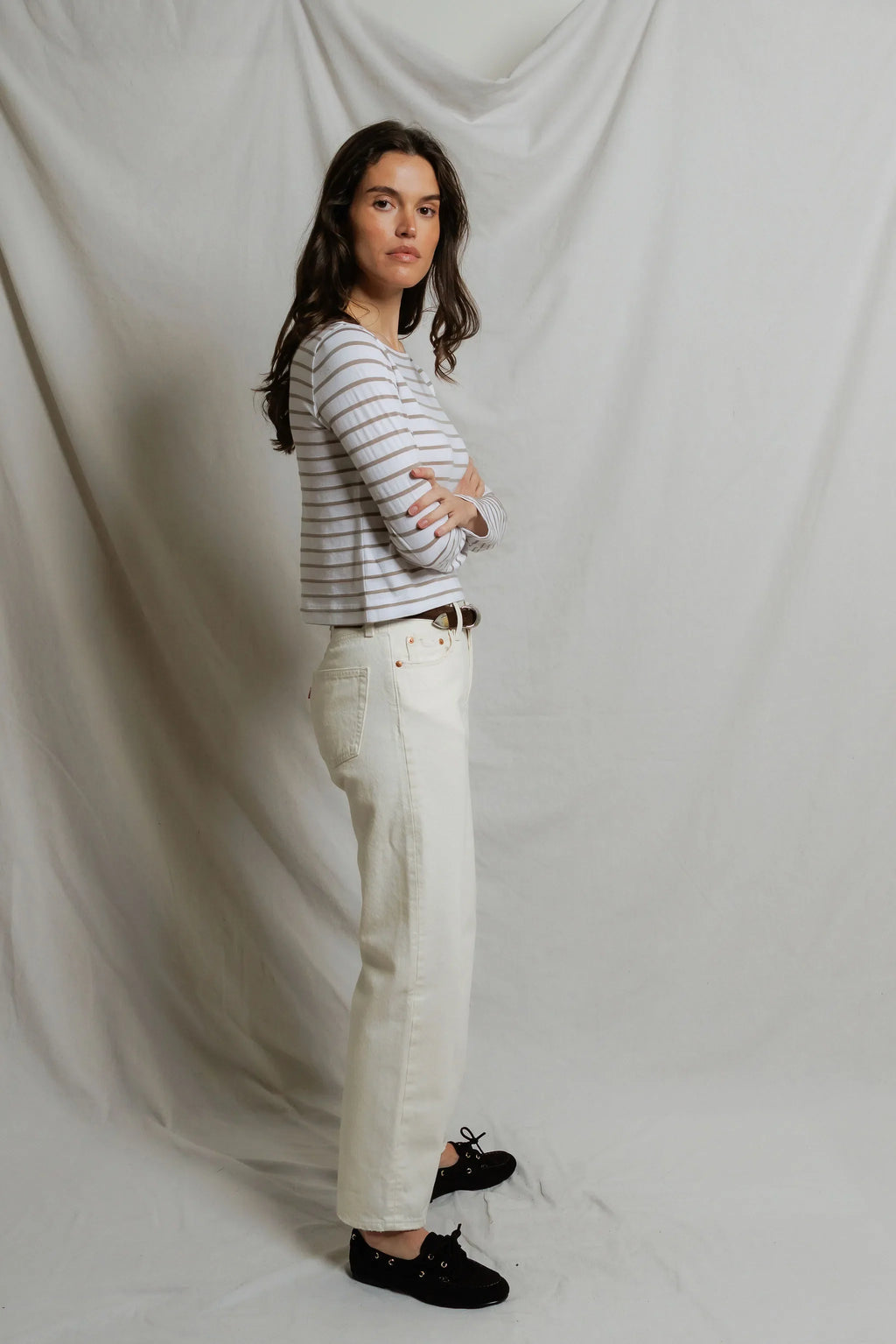 parker | driftwood white stripe