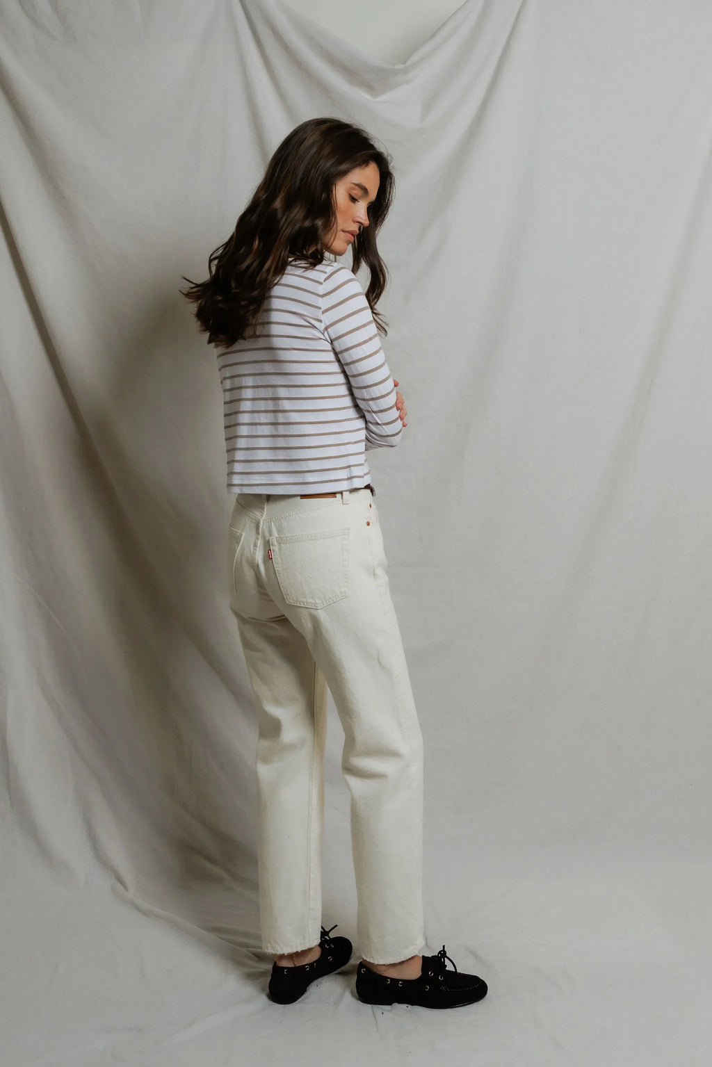 parker | driftwood white stripe
