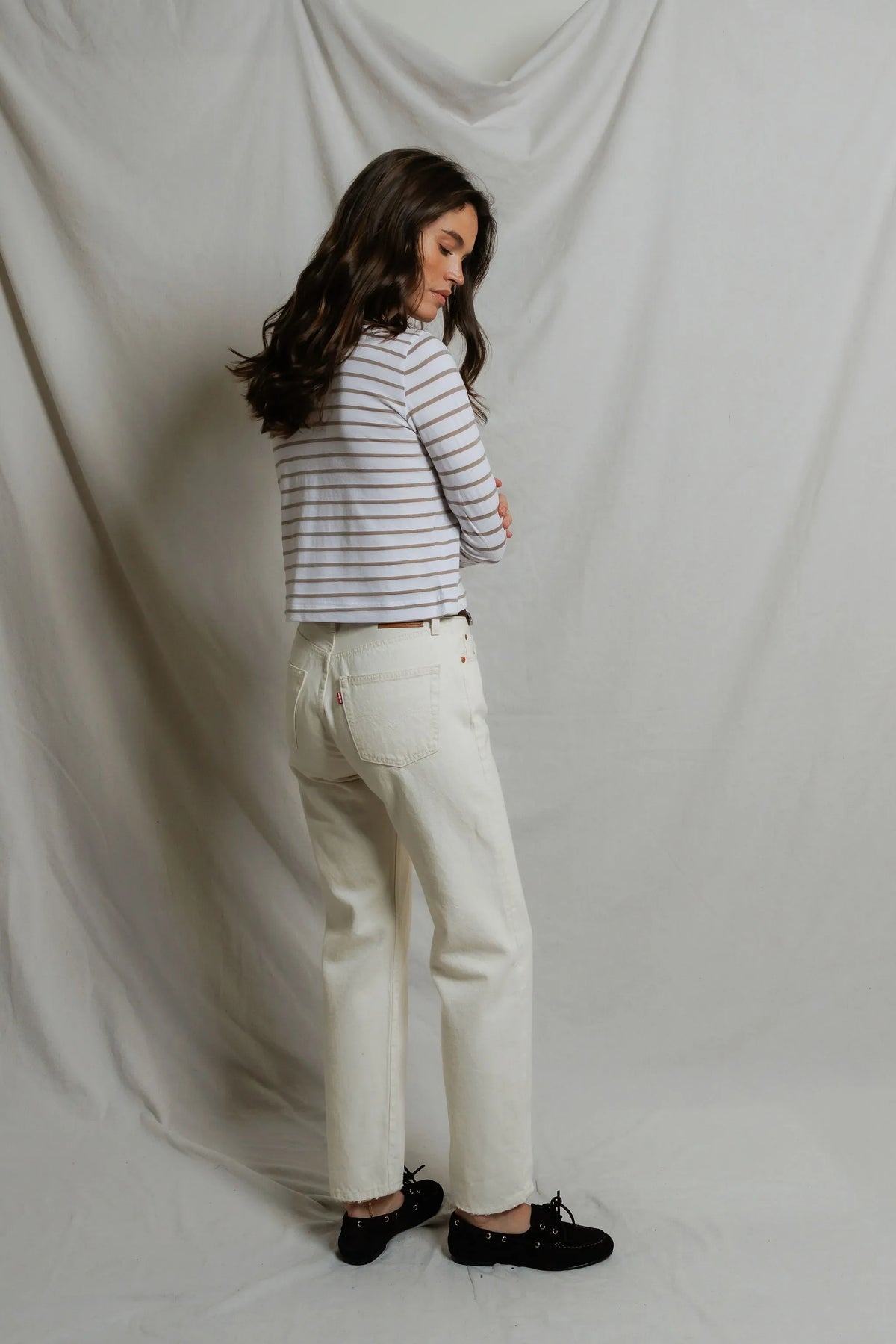parker | driftwood white stripe