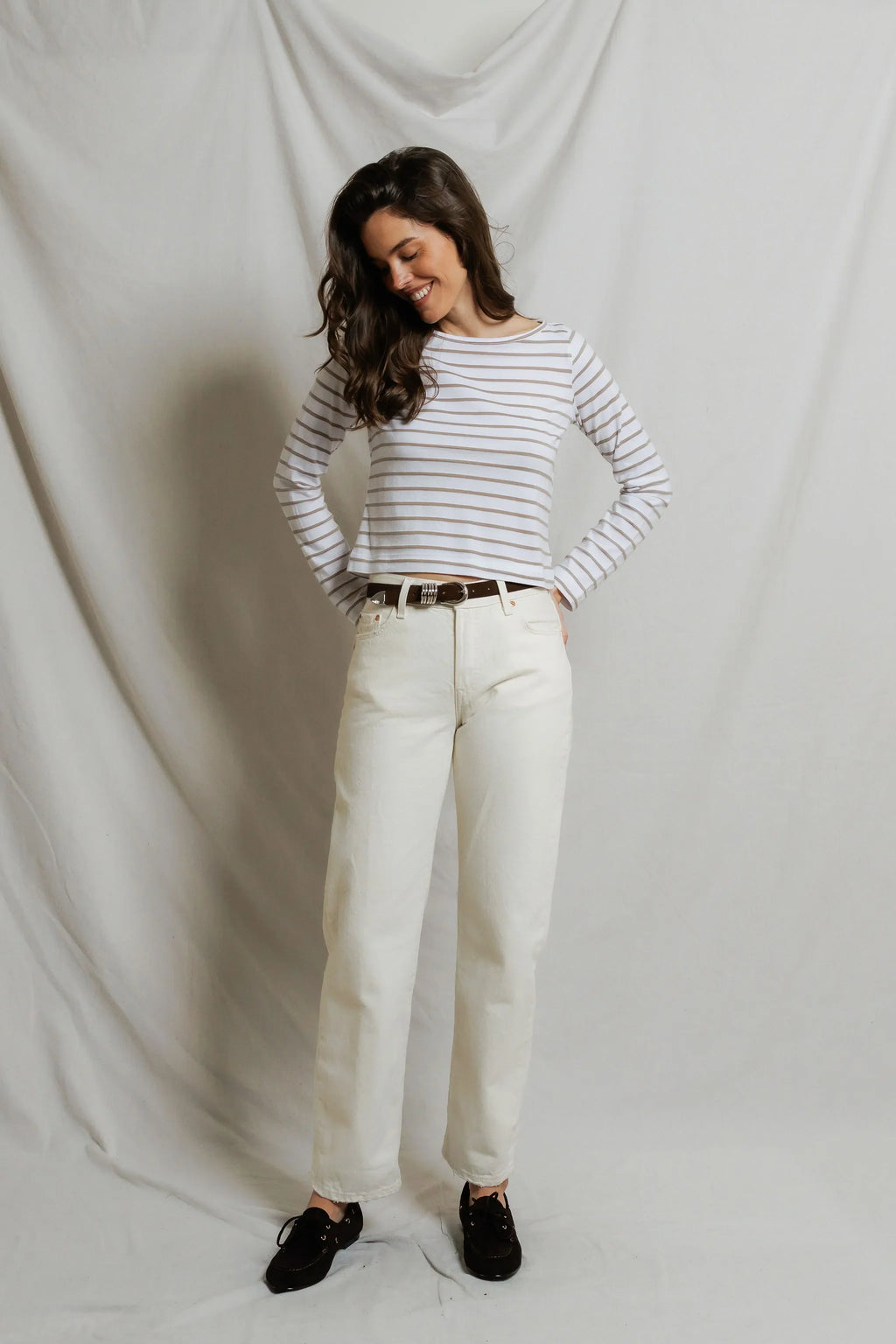 parker | driftwood white stripe
