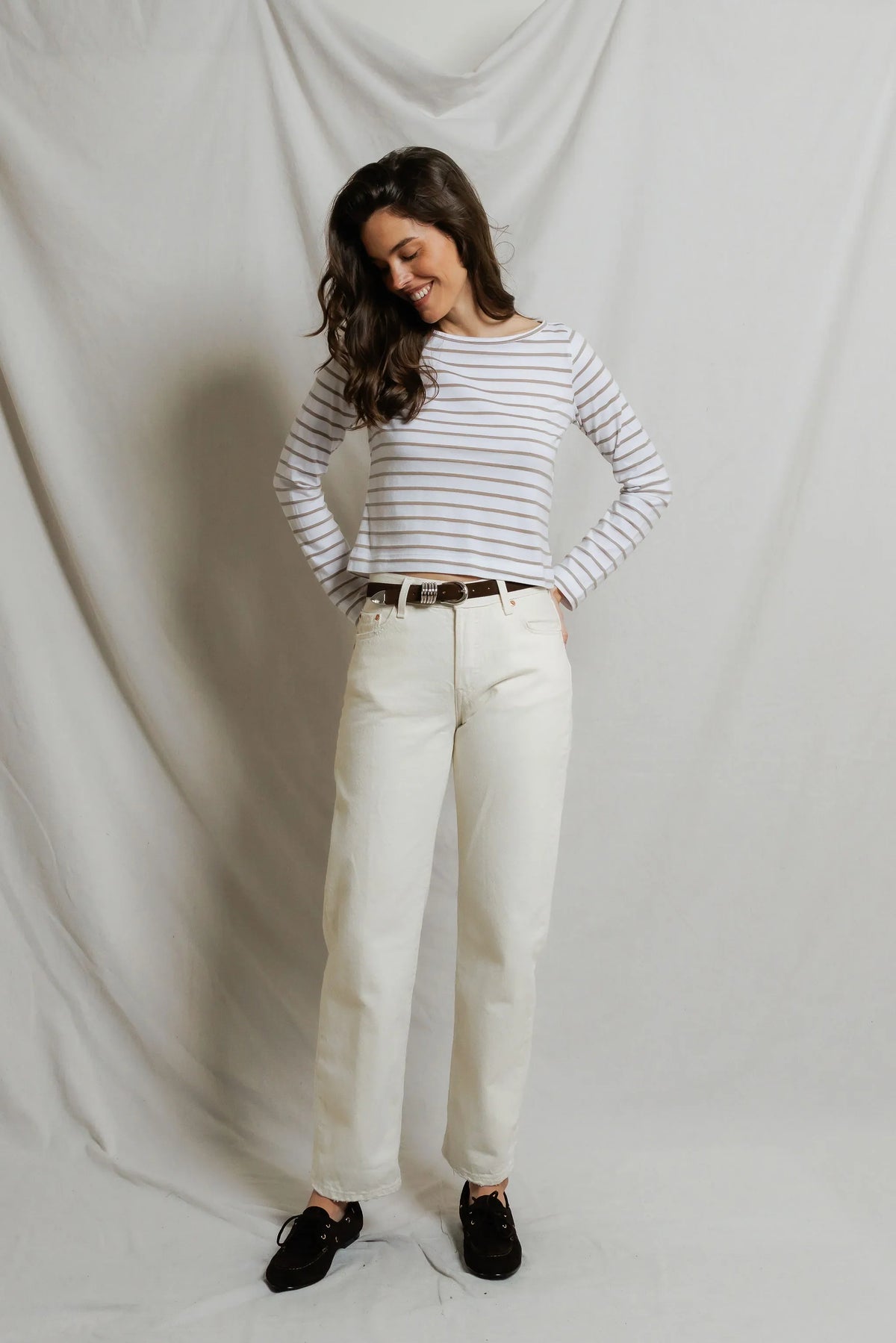 parker | driftwood white stripe